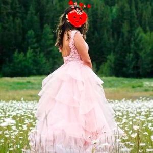 Light pink Ellie Wilde formal, prom or quince dress, size 2